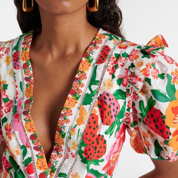 FARM Rio Floral Jumpsuit in Pink and Green - Picture 6 of 15